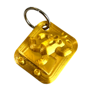 GOLD SKACTUAR KEYCHAIN