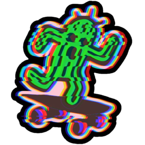 GLITCHTUAR STICKER 3"